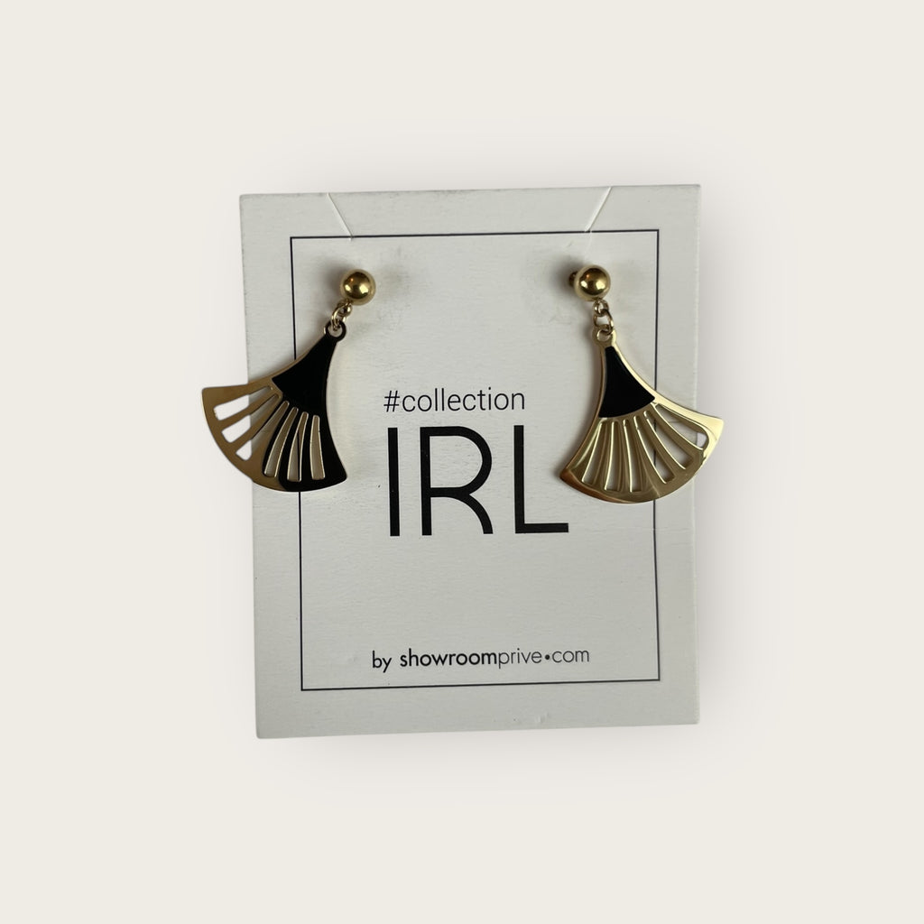 COLLECTION IRL Ohrringe Gold Schwarz