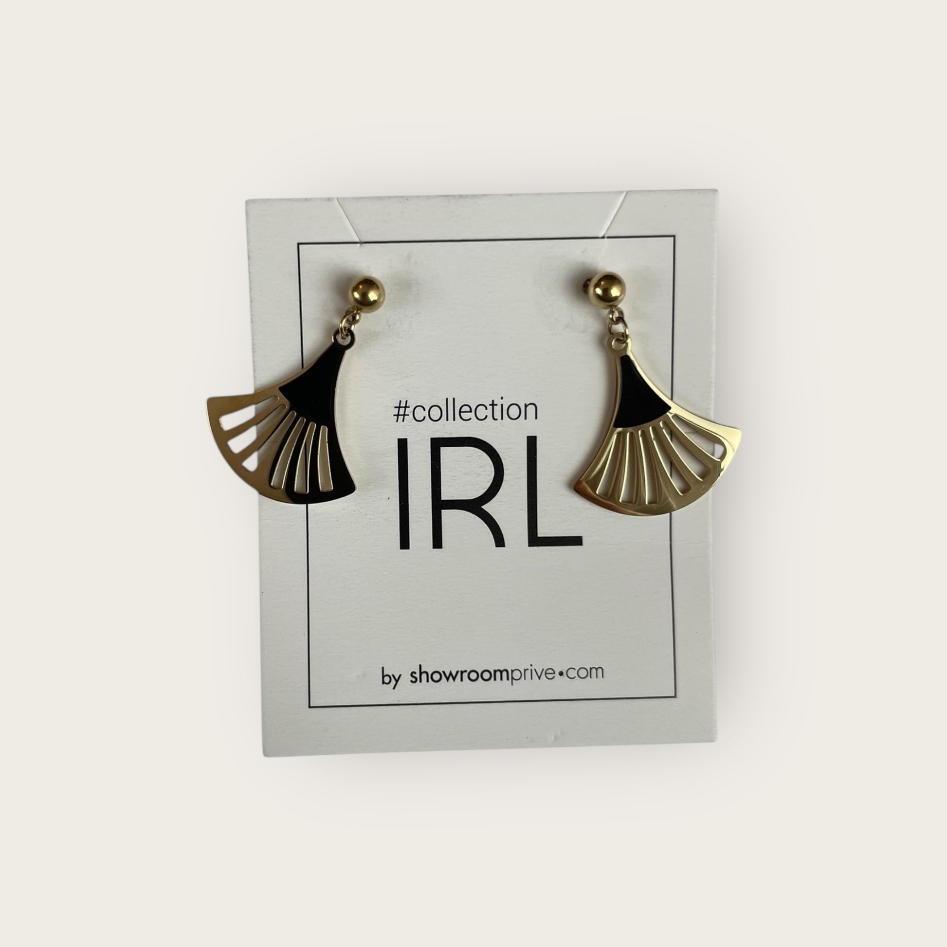 COLLECTION IRL Ohrringe Gold Schwarz