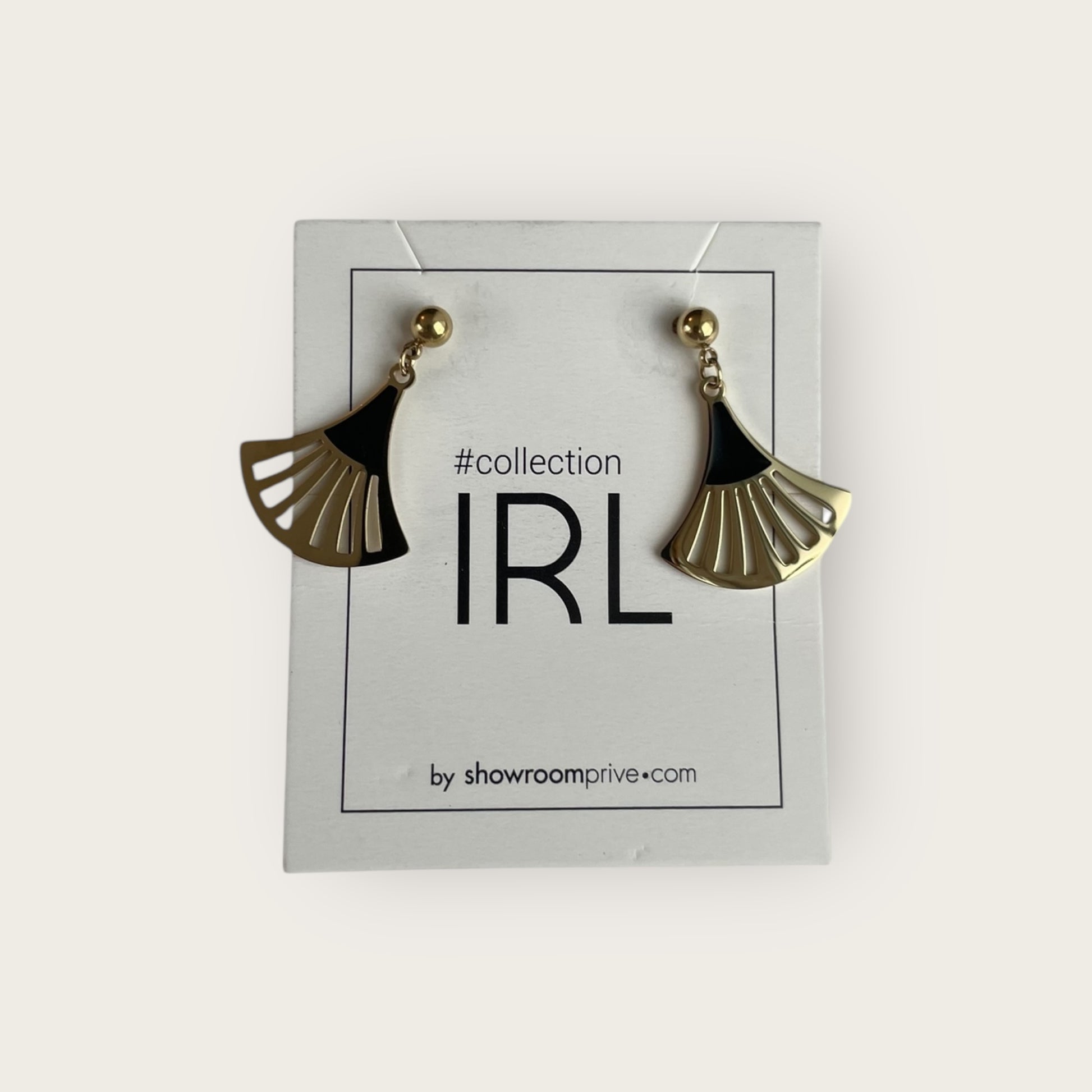 COLLECTION IRL Ohrringe Gold Schwarz